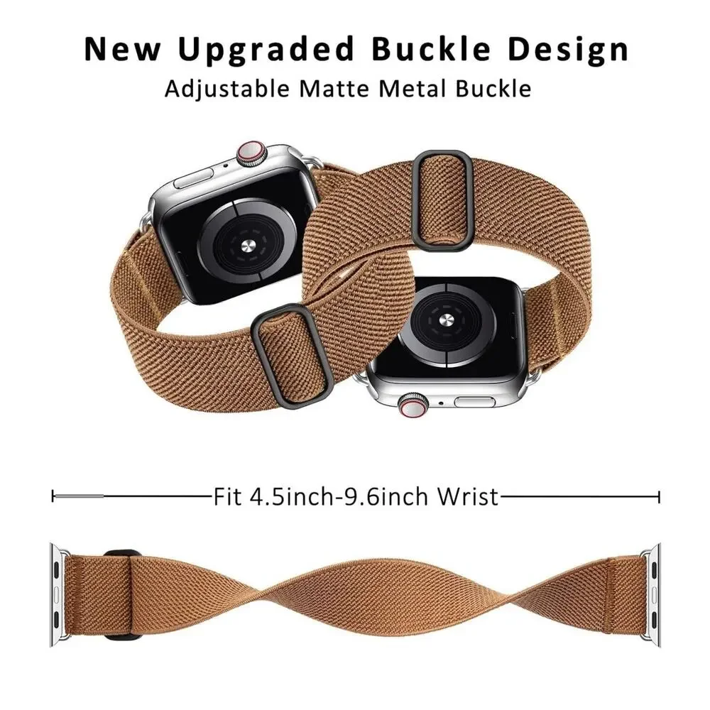 Apple Watch Band Nylon Strap Elastic 38/40/41mm Everyday Wear Minimal Aesthetic